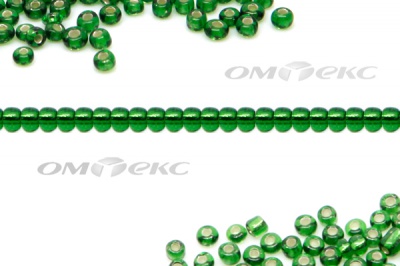 Бисер (SL) 11/0 ( упак.100 гр) цв.27В - зелёный - купить в Тюмени. Цена: 53.34 руб.