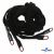 Шнурки #106-01, плоские 130 см, декор.наконечник, цв.чёрный - купить в Тюмени. Цена: 43.98 руб.
