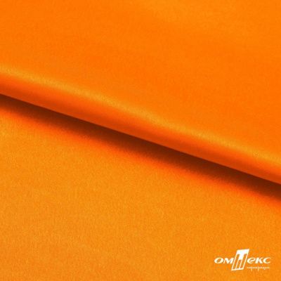 Поли креп-сатин 15-1263, 125 (+/-5) гр/м2, шир.150см, цвет оранжевый - купить в Тюмени. Цена 155.57 руб.