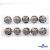 119-02 Кнопки пришивные декоративные металл 25 мм, цв.-никель - купить в Тюмени. Цена: 30.23 руб.