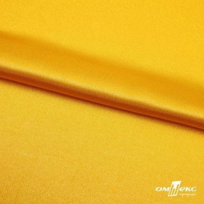 Поли креп-сатин 13-0859, 125 (+/-5) гр/м2, шир.150см, цвет жёлтый - купить в Тюмени. Цена 155.57 руб.