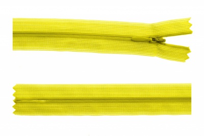 Молния потайная Т3 131, 20 см, капрон, цвет жёлтый - купить в Тюмени. Цена: 5.12 руб.