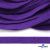 Шнур плетеный d-8 мм плоский, 70% хлопок 30% полиэстер, уп.85+/-1 м, цв.1030-фиолет - купить в Тюмени. Цена: 735 руб.