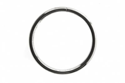 Кольцо металлическое №40 мм, цв.-никель - купить в Тюмени. Цена: 4.45 руб.