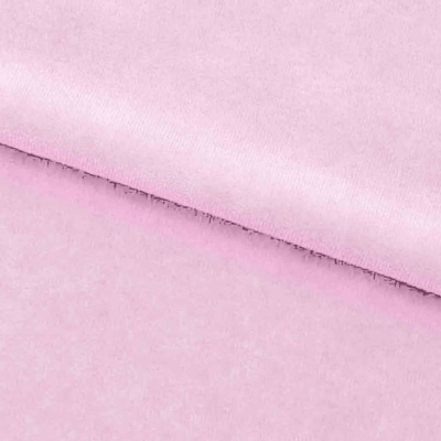 Велюр JS LIGHT 1, 220 гр/м2, шир.150 см, (3,3 м/кг), цвет бл.розовый - купить в Тюмени. Цена 1 055.34 руб.