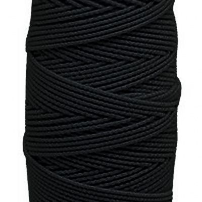 Нитка - резинка Спандекс 25 м (уп-10шт)-чёрные - купить в Тюмени. Цена: 36.02 руб.