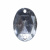 Стразы пришивные акриловые арт.#39/10 - "Кристал", 10х14 мм - купить в Тюмени. Цена: 0.69 руб.