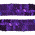 Тесьма с пайетками 12, шир. 20 мм/уп. 25+/-1 м, цвет фиолет - купить в Тюмени. Цена: 786.13 руб.