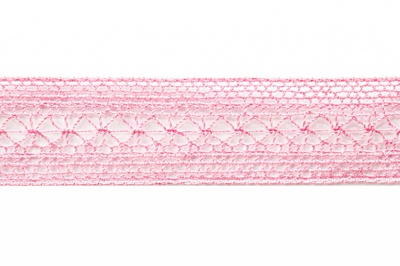 Тесьма кружевная 0621-1669, шир. 20 мм/уп. 20+/-1 м, цвет 096-розовый - купить в Тюмени. Цена: 673.91 руб.