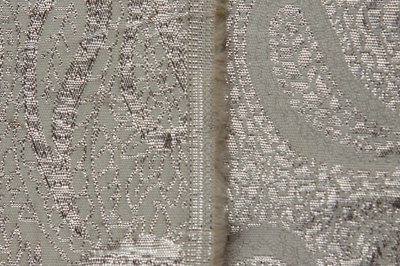 Ткань костюмная жаккард, 135 гр/м2, шир.150см, цвет белый№19 - купить в Тюмени. Цена 441.94 руб.