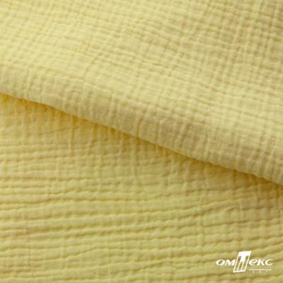 Ткань Муслин, 100% хлопок, 125 гр/м2, шир. 135 см (12-0824) цв.лимон нюд - купить в Тюмени. Цена 337.25 руб.