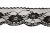 Кружево капроновое 730А, шир. 60 мм/уп.50 м, цвет #07-чёрный - купить в Тюмени. Цена: 14 руб.