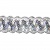 Тесьма металлизированная 0384-0256А, шир. 25 мм/уп. 25+/-1 м, цвет серебро - купить в Тюмени. Цена: 598.48 руб.