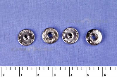 Кнопки металл Ф-12,5 (1440 +/-20 шт) "альфа" никель с рисунком - купить в Тюмени. Цена: 2 853.69 руб.