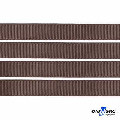 Репсовая лента 005, шир. 6 мм/уп. 50+/-1 м, цвет коричневый - купить в Тюмени. Цена: 88.45 руб.