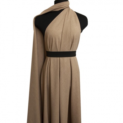 Ткань костюмная габардин "Меланж" 6160B, 172 гр/м2, шир.150см, цвет бежевый - купить в Тюмени. Цена 296.19 руб.