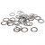 Люверсы, металлические/10мм/никель (упак.1000 шт) - купить в Тюмени. Цена: 637 руб.