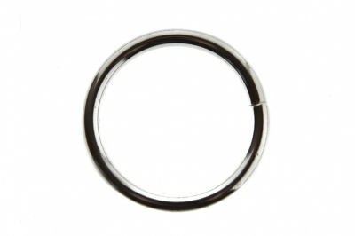 Кольцо металлическое d-32 мм, цв.-никель - купить в Тюмени. Цена: 3.57 руб.
