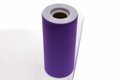 Фатин в шпульках 16-85, 10 гр/м2, шир. 15 см (в нам. 25+/-1 м), цвет фиолетовый - купить в Тюмени. Цена: 100.69 руб.