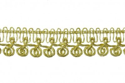 Тесьма металлизированная 8168, шир. 15 мм/уп. 13,7+/-1 м, цвет золото - купить в Тюмени. Цена: 754.60 руб.