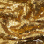 Трикотажное полотно, Сетка с пайетками,188 гр/м2, шир.140 см, цв.-тем.золото (#51) - купить в Тюмени. Цена 505.15 руб.