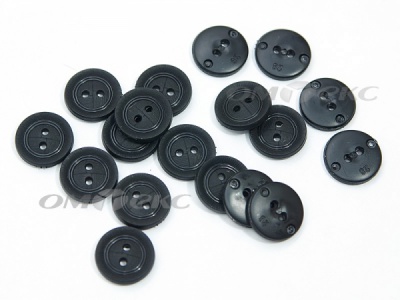 51820/18 мм (2 пр) черные пуговицы - купить в Тюмени. Цена: 0.82 руб.