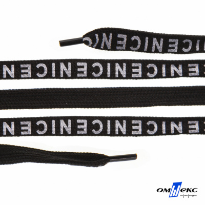 Шнурки #107-06, плоские 130 см, "СENICE" , цв.чёрный - купить в Тюмени. Цена: 23.03 руб.