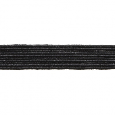 Резинка продежка С-52, шир. 7 мм (в нам. 100 м), чёрная  - купить в Тюмени. Цена: 637.57 руб.