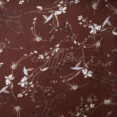 Плательная ткань "Фламенко" 2.2, 80 гр/м2, шир.150 см, принт растительный - купить в Тюмени. Цена 239.03 руб.