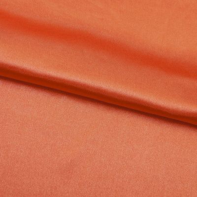 Поли креп-сатин 18-1445, 120 гр/м2, шир.150см, цвет оранжевый - купить в Тюмени. Цена 155.57 руб.