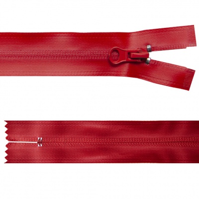 Молния водонепроницаемая PVC Т-7, 20 см, неразъемная, цвет (820)-красный - купить в Тюмени. Цена: 21.56 руб.