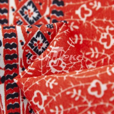 Плательная ткань "Фламенко" 24.1, 80 гр/м2, шир.150 см, принт этнический - купить в Тюмени. Цена 241.49 руб.