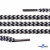 Шнурки #107-16, круглые 130 см, двухцветные цв.серый/чёрный - купить в Тюмени. Цена: 31.89 руб.