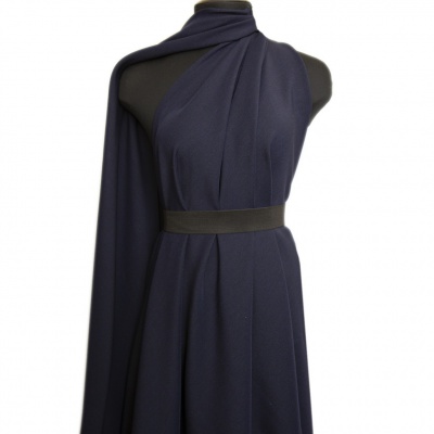 Ткань костюмная 26150 2009, 214 гр/м2, шир.150см, цвет т.синий - купить в Тюмени. Цена 362.24 руб.