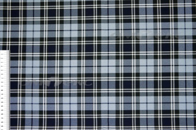 Ткань костюмная клетка Т7274 2004, 220 гр/м2, шир.150см, цвет т.синий/гол/бел - купить в Тюмени. Цена 