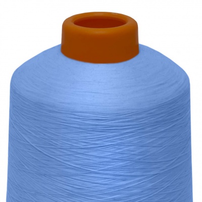 Нитки текстурированные некручёные 321, намот. 15 000 м, цвет голубой - купить в Тюмени. Цена: 206.19 руб.