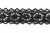 Тесьма кружевная 0621-1567, шир. 15 мм/уп. 20+/-1 м, цвет 080-чёрный - купить в Тюмени. Цена: 466.97 руб.