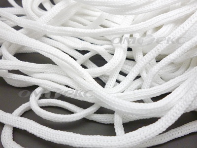 Шнур В-036 4 мм мелкое плетение 100 м белый - купить в Тюмени. Цена: 2.02 руб.