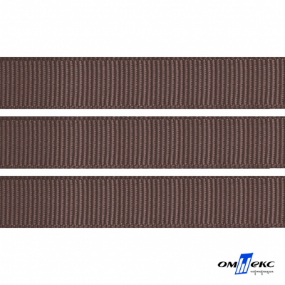 Репсовая лента 005, шир. 12 мм/уп. 50+/-1 м, цвет коричневый - купить в Тюмени. Цена: 164.91 руб.