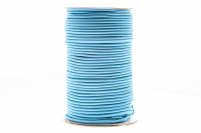0370-1301-Шнур эластичный 3 мм, (уп.100+/-1м), цв.168 - голубой - купить в Тюмени. Цена: 459.62 руб.