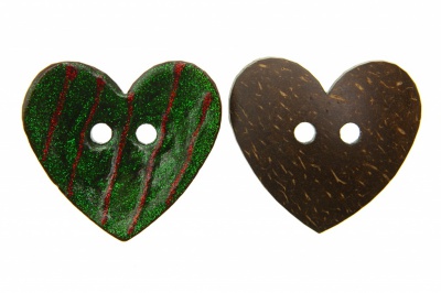 Деревянные украшения для рукоделия пуговицы "Кокос" #1 - купить в Тюмени. Цена: 55.18 руб.
