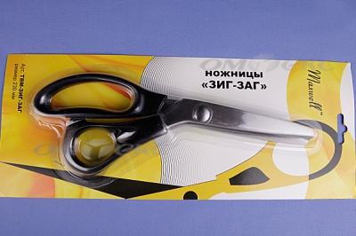 Ножницы ЗИГ-ЗАГ "MAXWELL" 230 мм - купить в Тюмени. Цена: 1 041.25 руб.