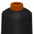 Нитки текстурированные кручёные, намот. 15 000 м, цвет чёрный - купить в Тюмени. Цена: 237.24 руб.