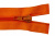 Спиральная молния Т5 849, 75 см, автомат, цвет оранжевый - купить в Тюмени. Цена: 16.28 руб.
