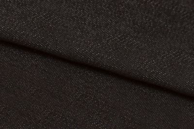 Ткань джинсовая №96, 160 гр/м2, шир.148см, цвет чёрный - купить в Тюмени. Цена 350.42 руб.