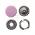 Кнопка рубашечная (закрытая) 9,5мм - эмаль, цв.003 - розовый - купить в Тюмени. Цена: 5.74 руб.