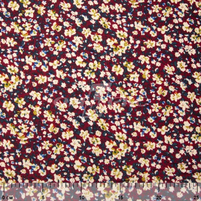Плательная ткань "Софи" 5.1, 75 гр/м2, шир.150 см, принт растительный - купить в Тюмени. Цена 243.96 руб.