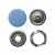 Кнопка рубашечная (закрытая) 9,5мм - эмаль, цв.182 - св.голубой - купить в Тюмени. Цена: 5.74 руб.