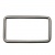 Рамка металлическая прямоугольная, 40 х 15 мм- тём.никель - купить в Тюмени. Цена: 4.60 руб.