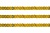 Пайетки "ОмТекс" на нитях, SILVER SHINING, 6 мм F / упак.91+/-1м, цв. 48 - золото - купить в Тюмени. Цена: 356.19 руб.